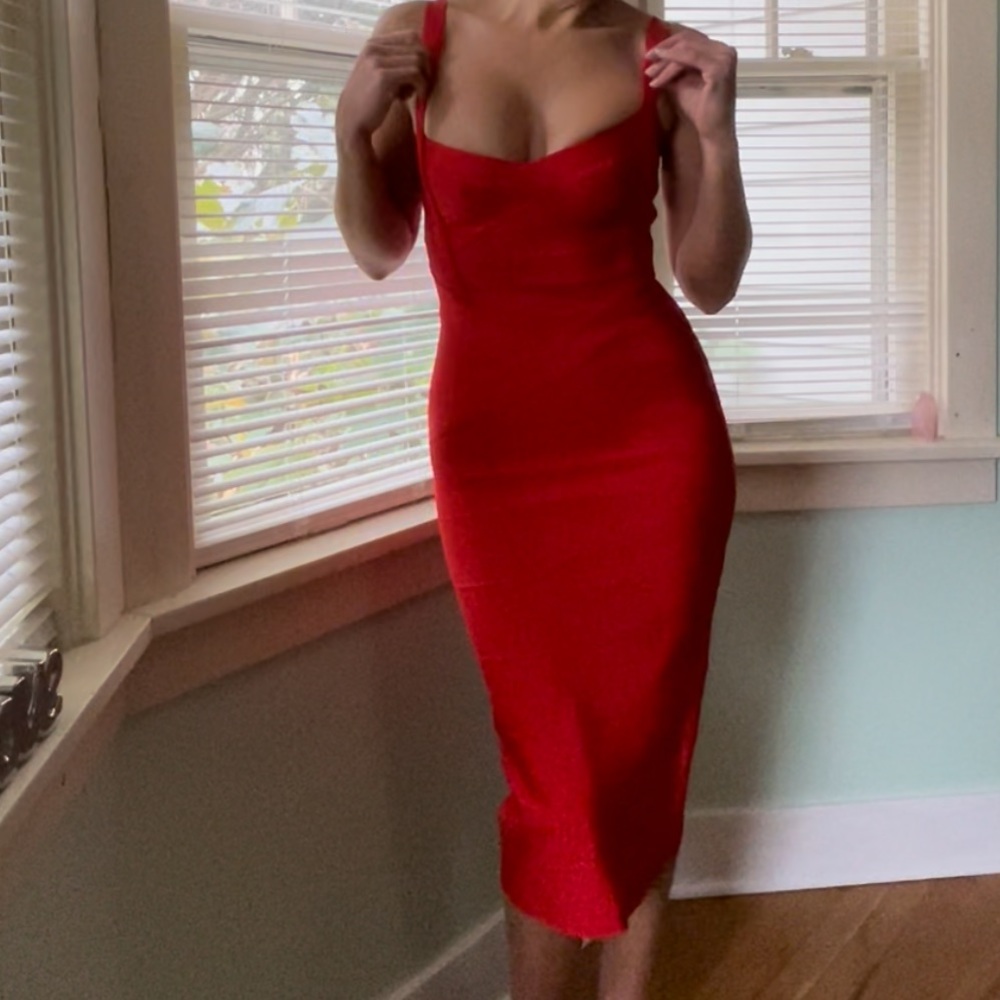 Bodycon dress sexy red